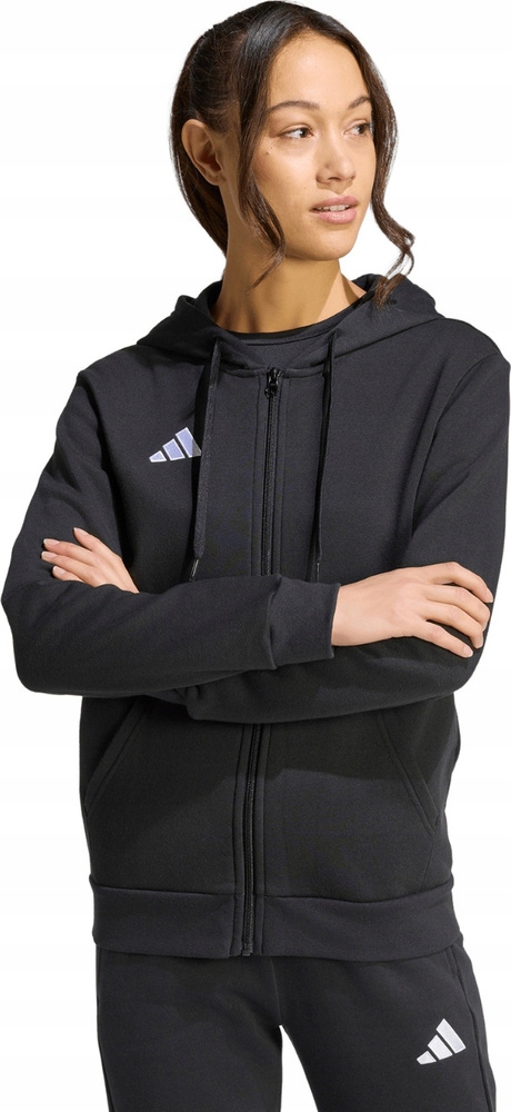 Mikina Dámská Adidas Entrada 26 Full Zip Hoodie Černá KF5939 vel. Xs