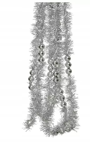 

Girlanda Łańcuch Na Choinkę Świąteczny Srebrny 2M