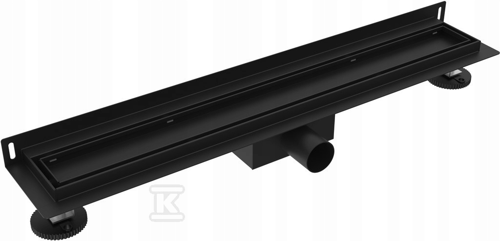 Odpływ liniowy przyścienny prysznicowe.pl Wall 80 cm czarny