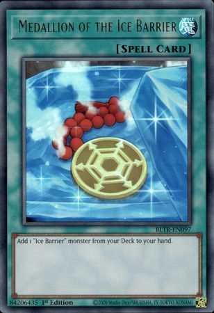 Yu-Gi-Oh! TCG: Medallion of the Ice Barrier (BLTR)
