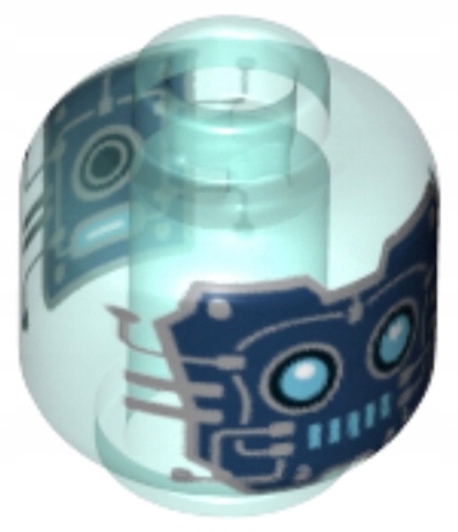 

Lego Nowa Głowa Główka robot niebieska 28621pb0021