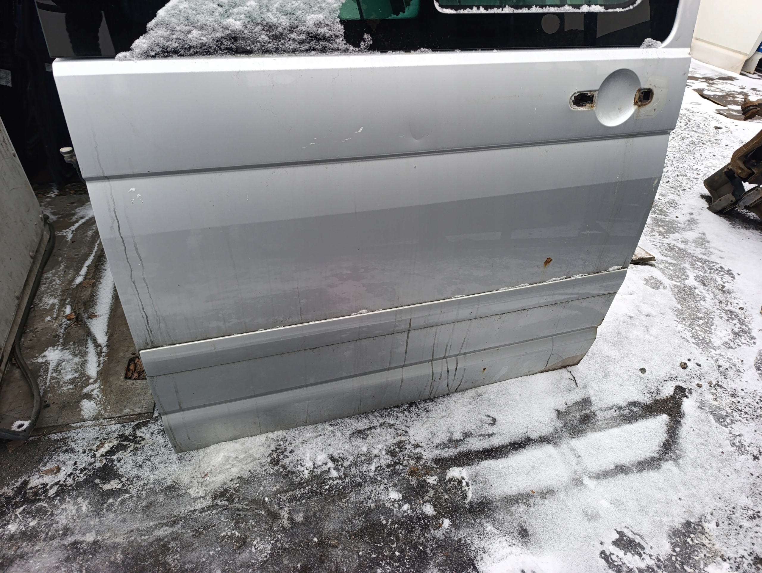 door sliding VW T5 T5 lift side right silver
