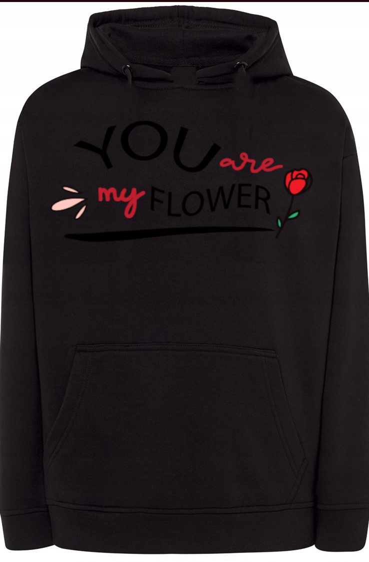 You Are My Flower Mikina s potiskem Kapuce r.XXL