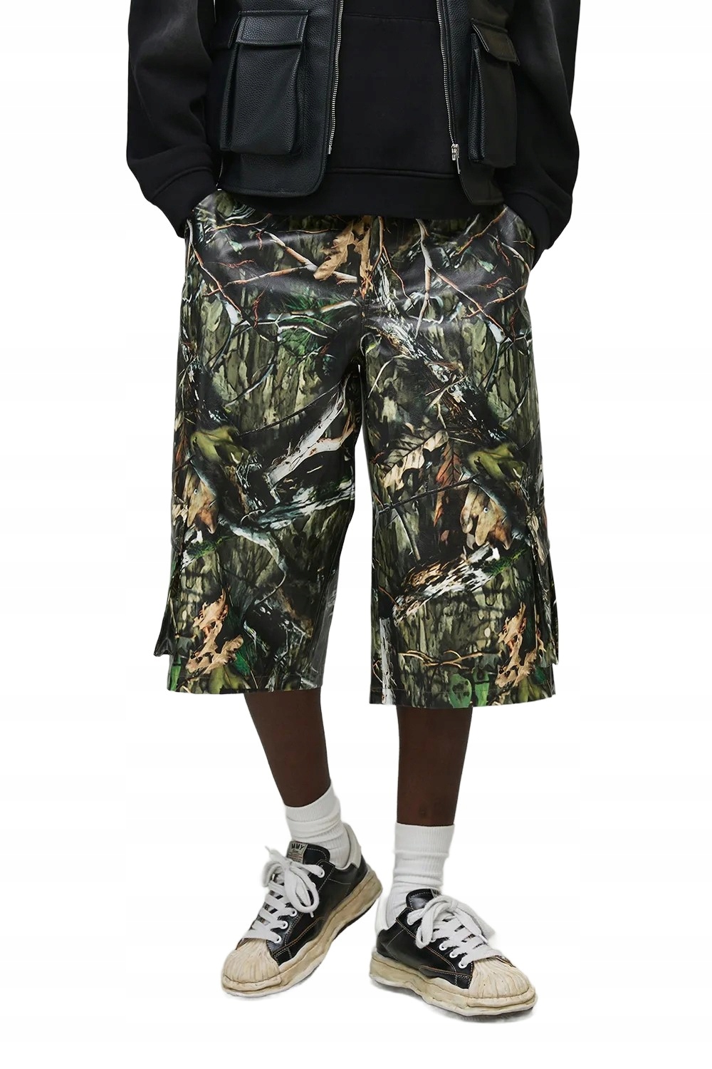 Boohooman Pánské Kraťasy Kapsáče Maskáčový S Kapsami 28 Z3A