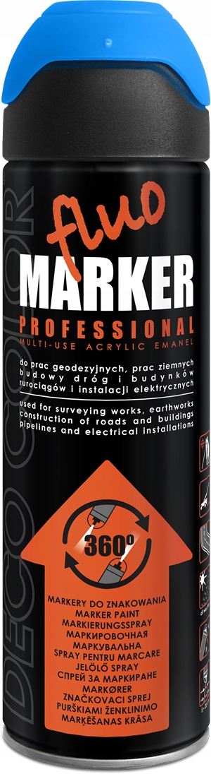 NIEBIESKA FARBA GEODEZYJNA DO ZNAKOWANIA 500 ml