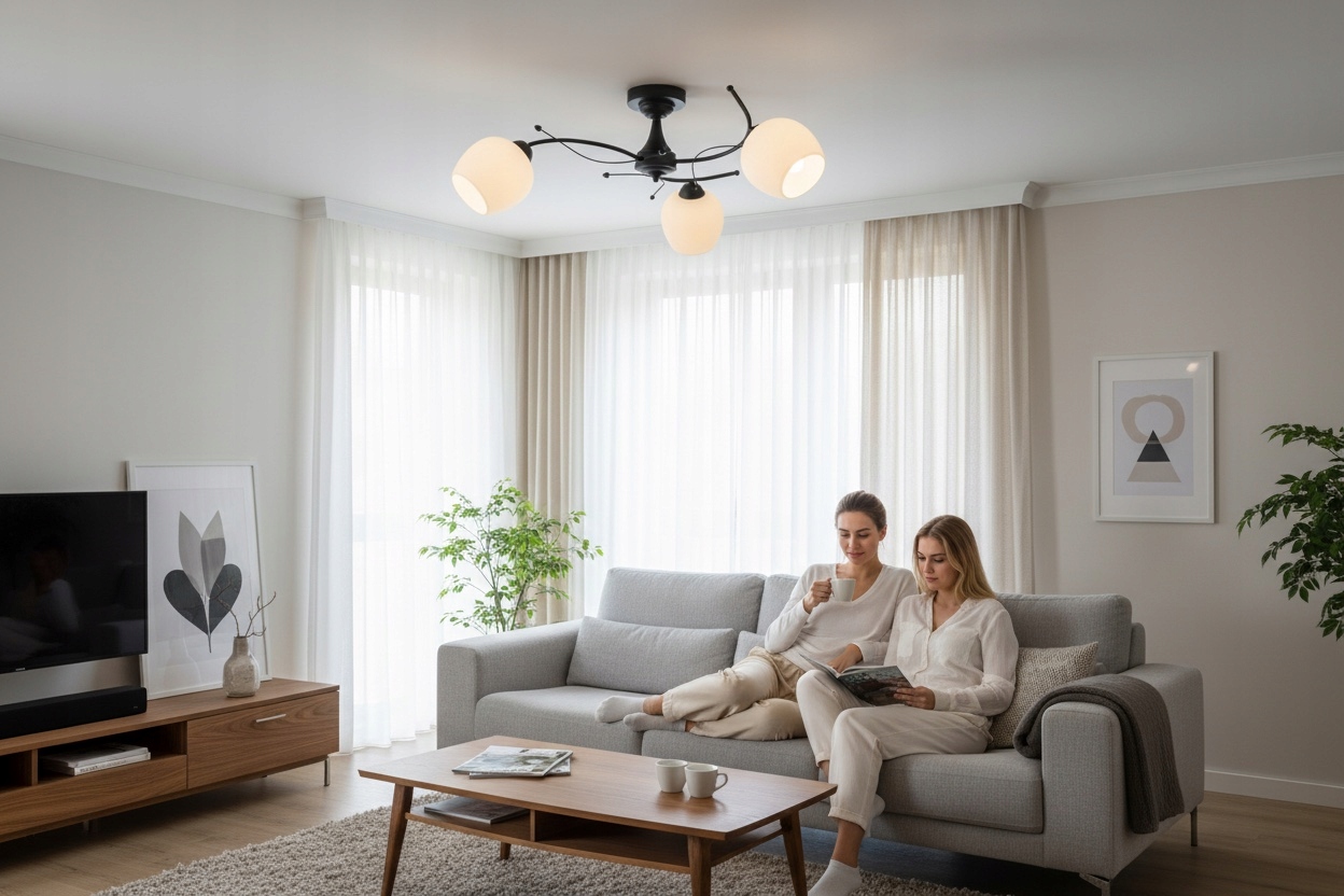Euro-Lamp Stropní Svítidlo Eliza 3 Černá stínidlo bílá Výrobce