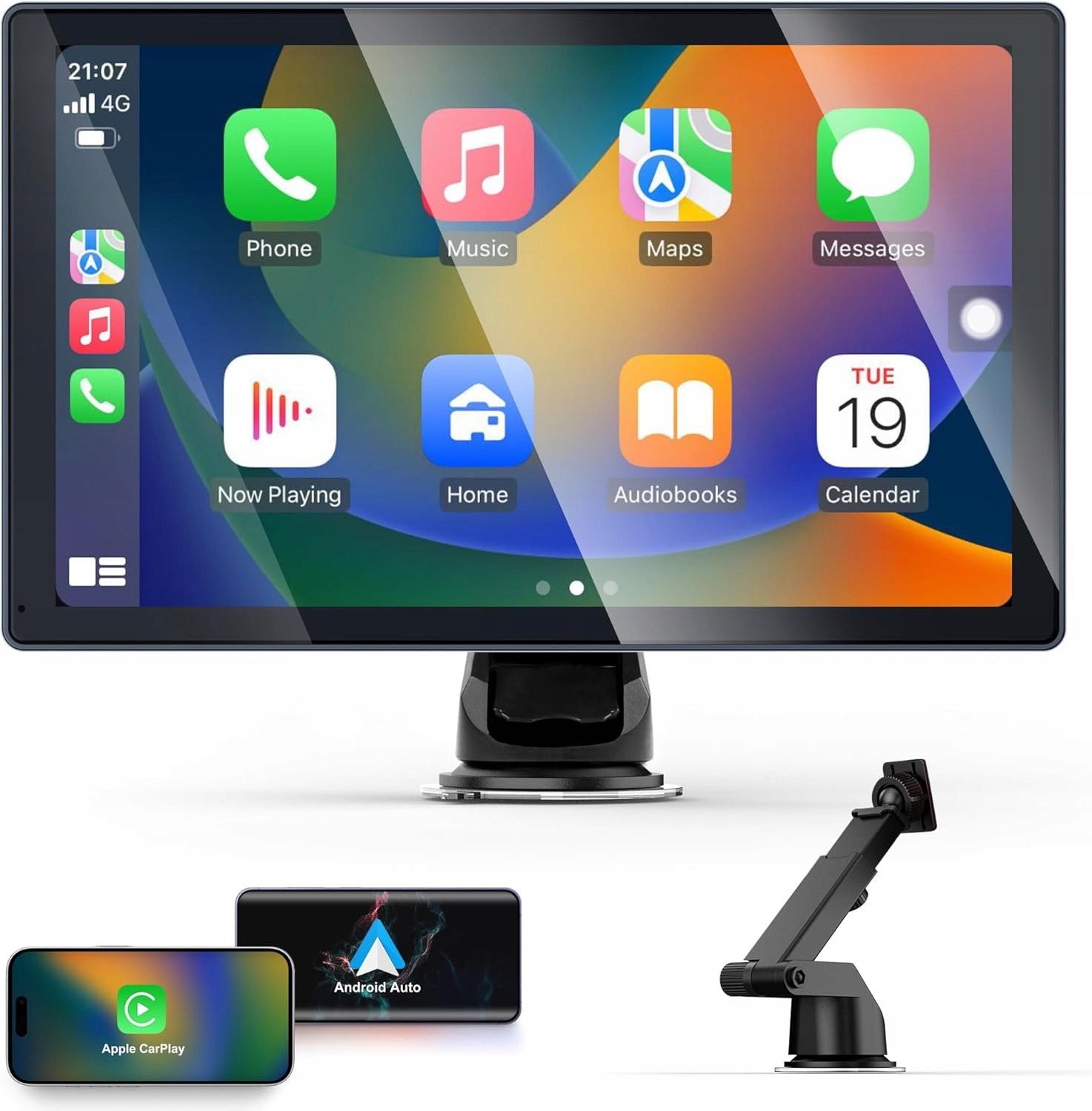 Autorádio Bluetooth Pashlysh Android Apple Carplay Siri Obrazovka 9''