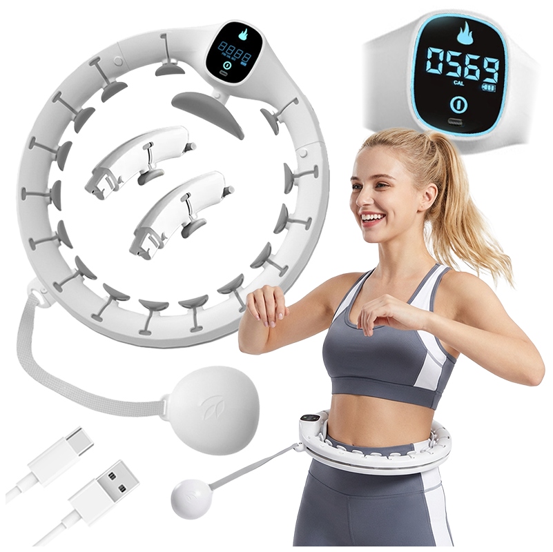 HULA HOP Z OBCIĄŻENIEM ODCHUDZAJĄCE SMART PRO Z LICZNIKIEM OBROTÓW KALORII