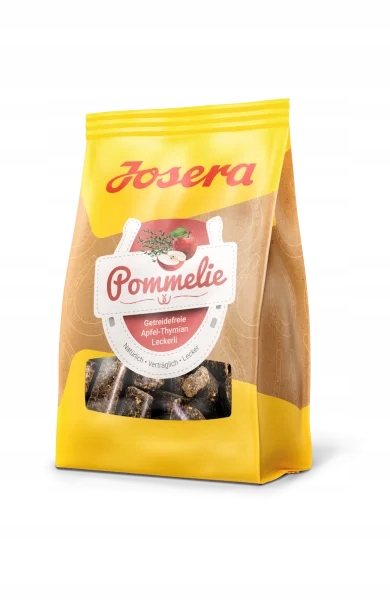 Smaczki bezzbożowe dla koni Josera Pommelie jabłko i tymianek 900g