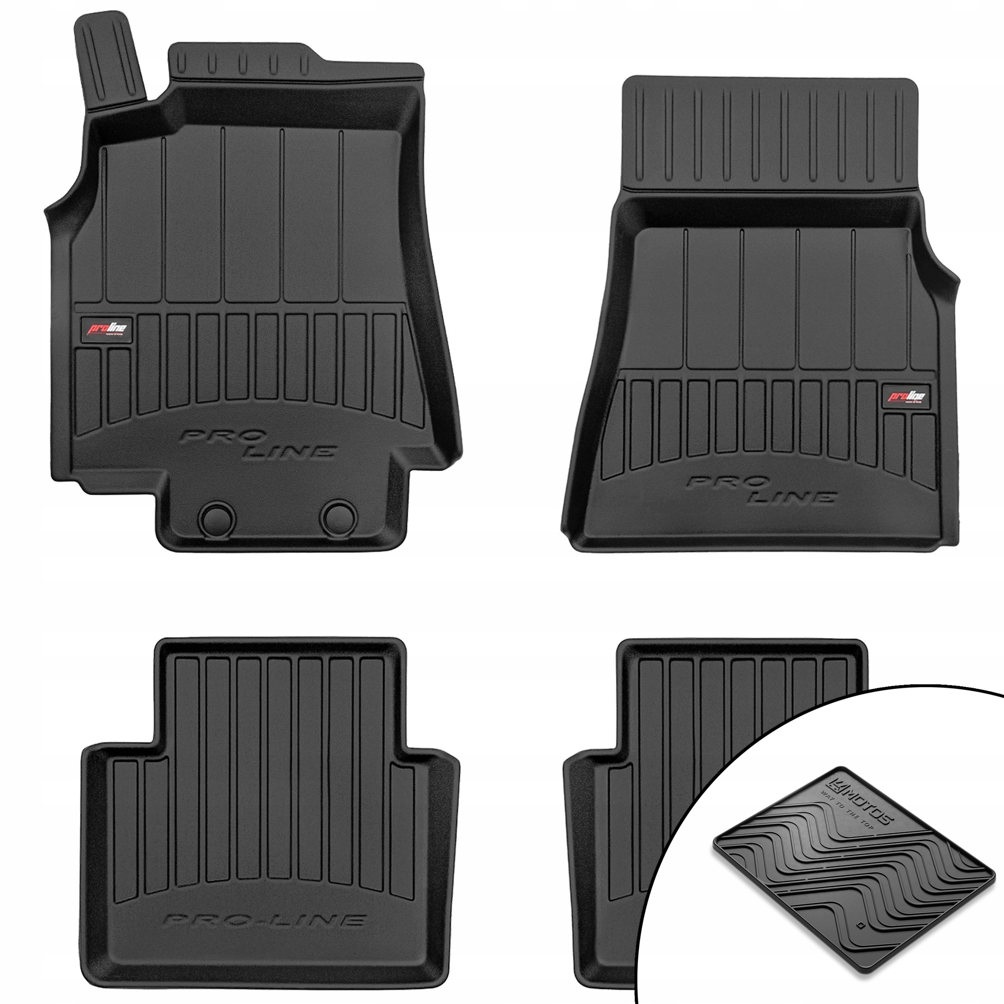 3D gumové rohože Mercedes-Benz trieda B W245 2005-2011 rohož zdarma