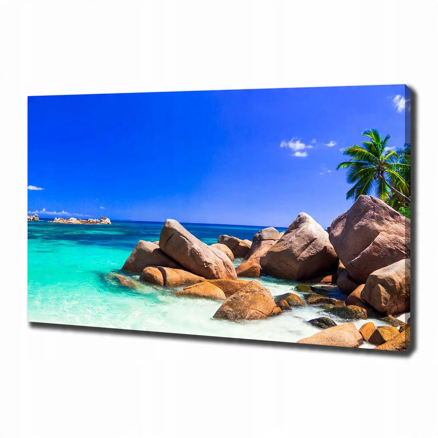 

Foto obraz na płótnie Plaża Seszele 100x70 cm