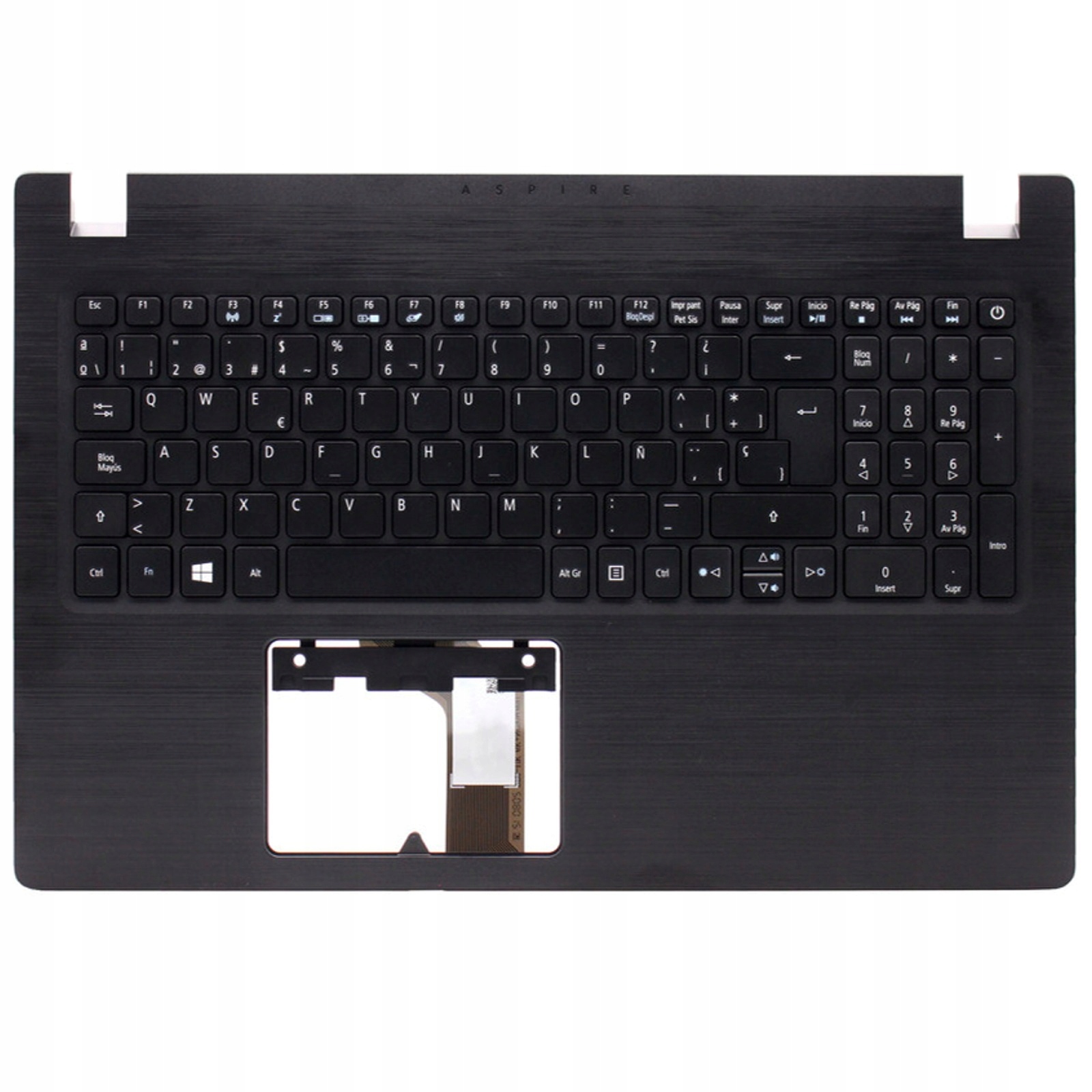 Palmrest s klávesnicí Acer Aspire A315-21 A315-31 A315-51 Černý Es Qwerty