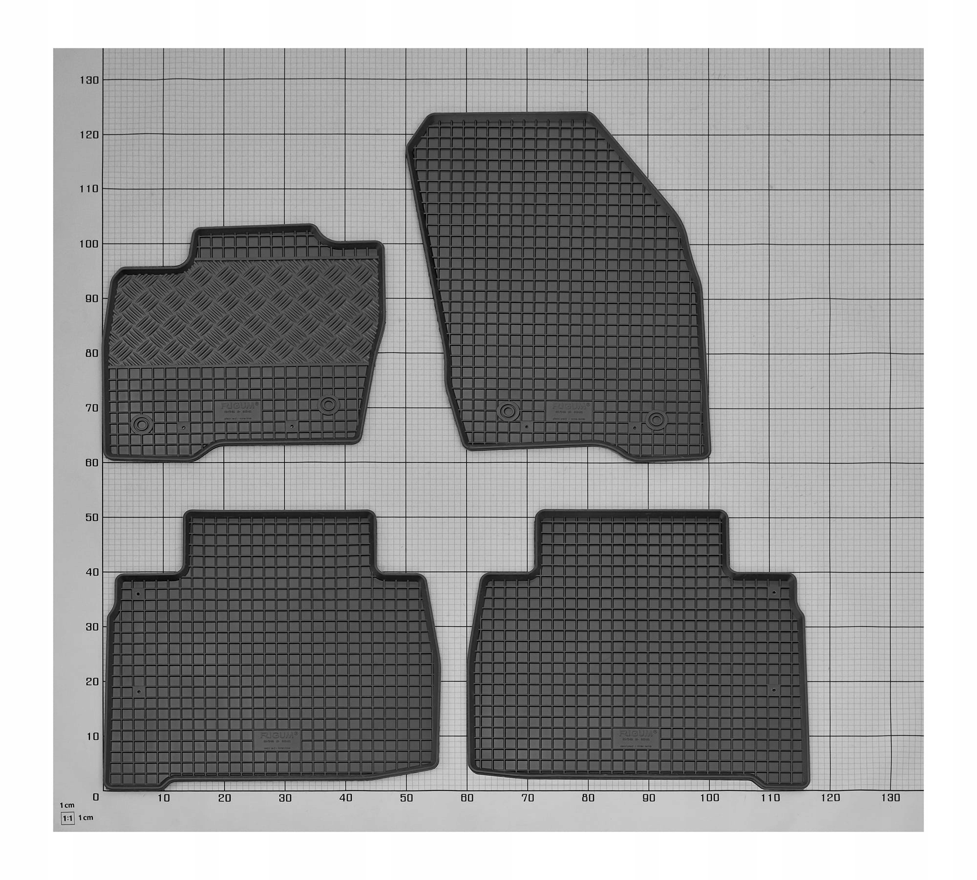 Dywaniki i mata do Ford S-Max 5 miejsc 2015-2023 Waga produktu z opakowaniem jednostkowym 3 kg
