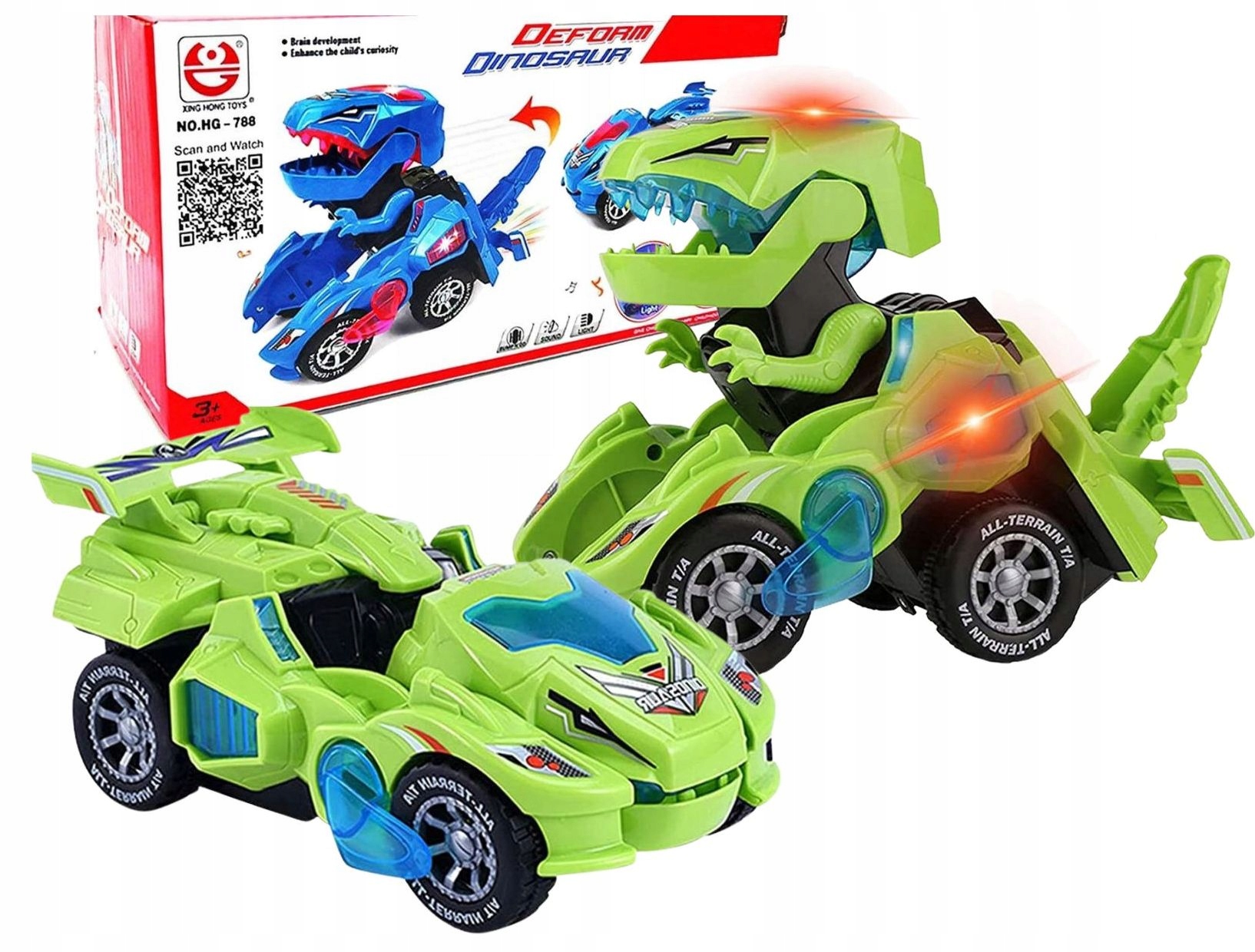 

2W1 Transformujące Autko Auto Robot Dinozaur Bot
