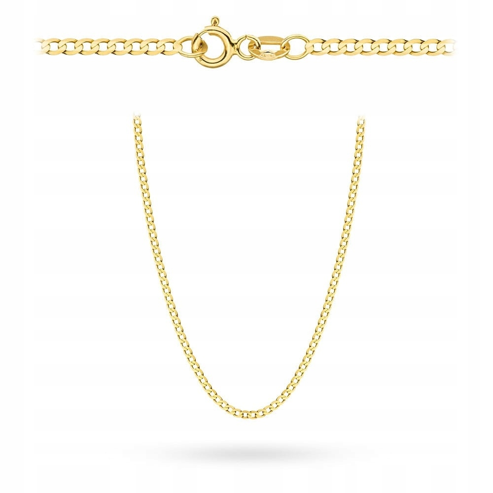 Řetízek Pancíř Zlato 375 Vzor Hladký Klasický Univerzální 45 CM