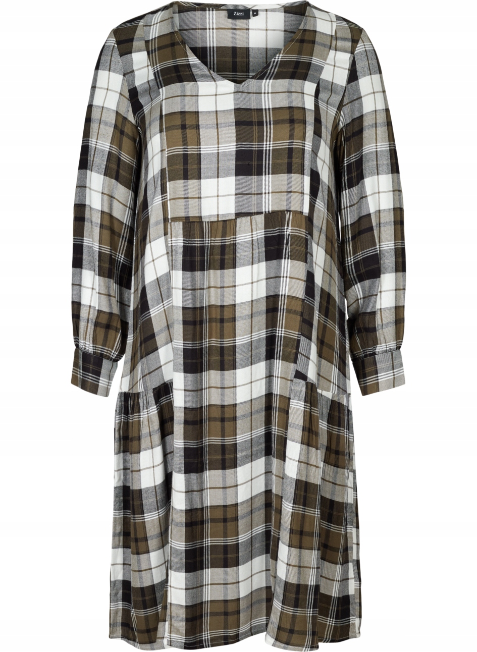 ZZ3 ZIZZI SUKIENKA W KRATKĘ ODCINANA 46 48 Marka Zizzi