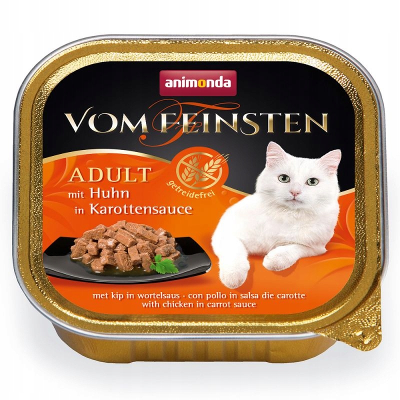 Animonda Vom Feinsten Adult 24x100g krmivo pro kočky kuřecí omáčka z mrkve