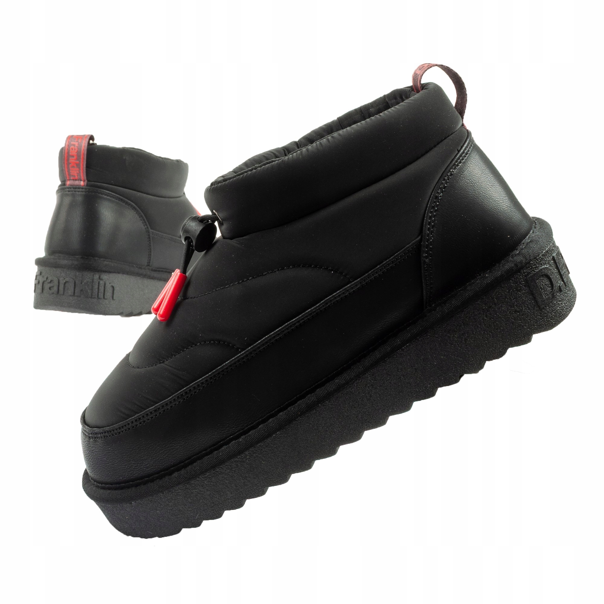 Dámské zimní sněhule D.Franklin vel.36, módní zateplené kotníkové boty, černé