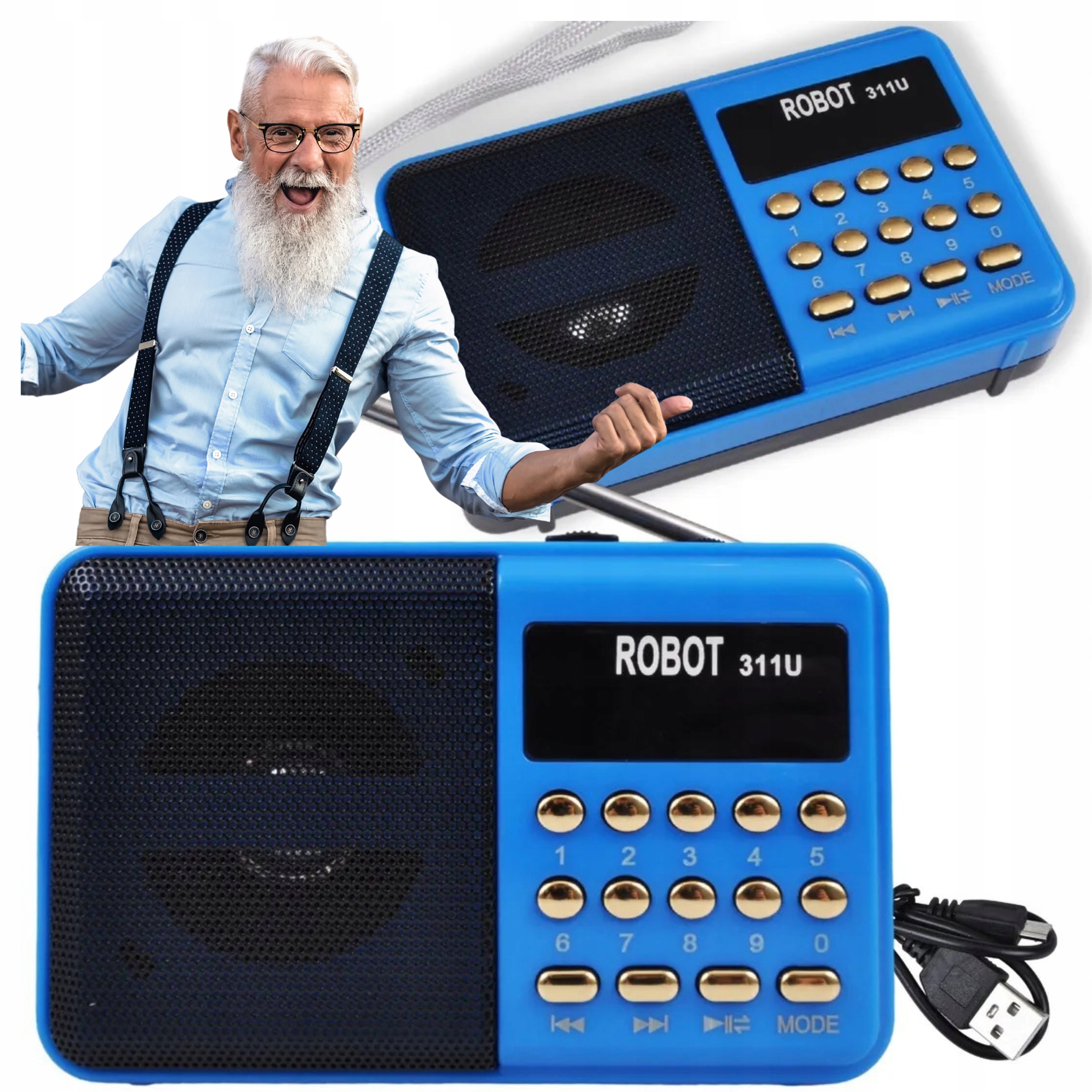 МИНИ ПОРТАТИВНОЕ РАДИО RADIJKO КАРМАННЫЙ АККУМУЛЯТОР JOC