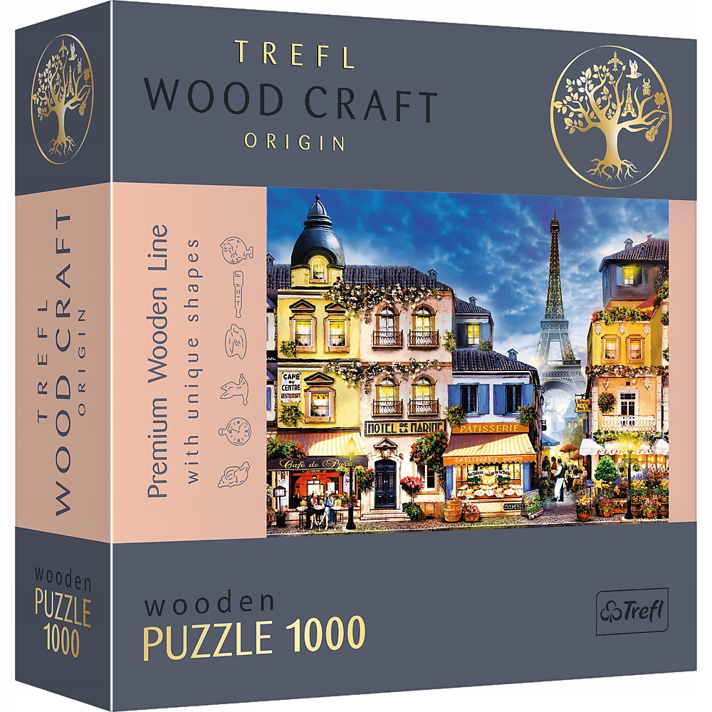 

Trefl Puzzle drewniane 1000 Francuska uliczka