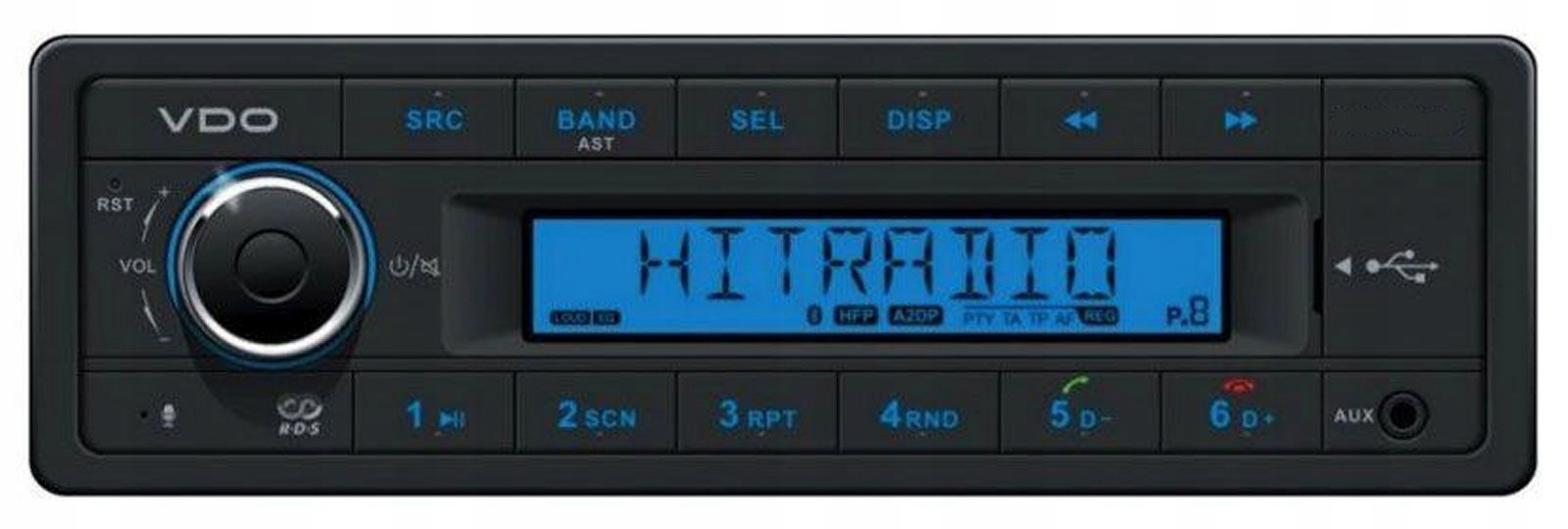 Autorádio 24V Vdo TRW323UB-BU Aux Usb Bluetooth MP3