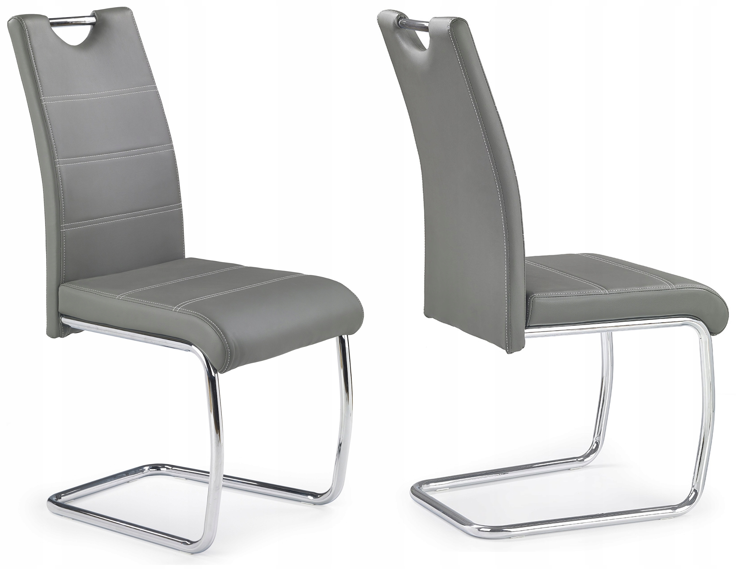 KRZESŁO DO KUCHNI JADALNI SALONU K211 SZARE POPIEL