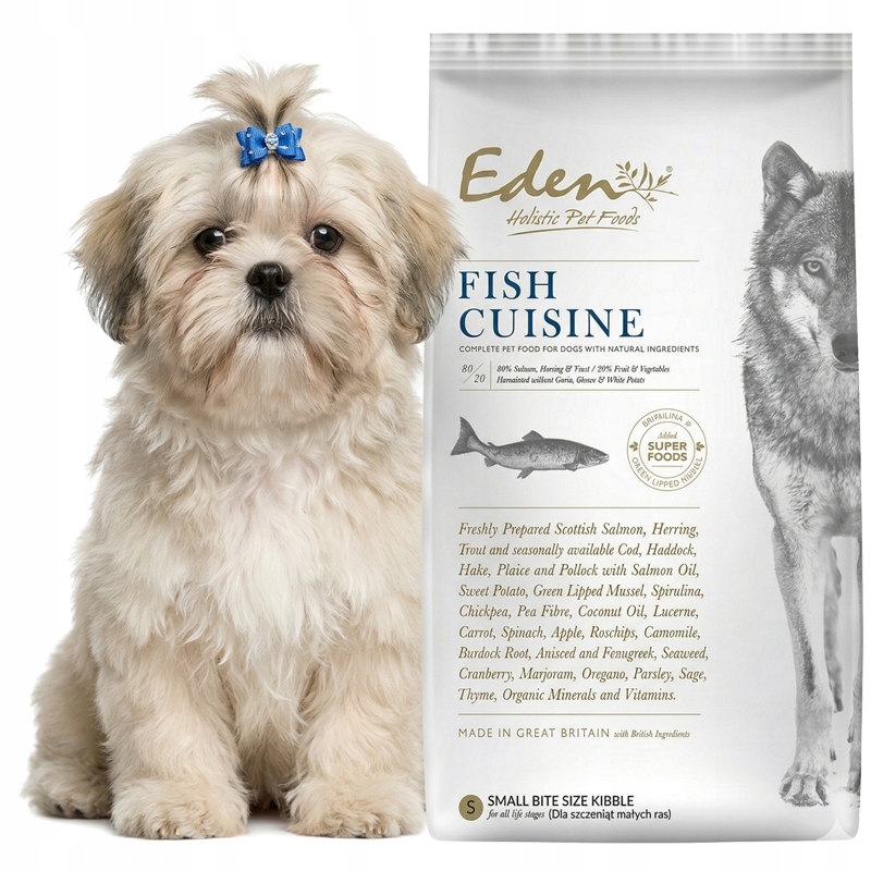 Eden Fish Cuisine Szkocki Łosoś I Śledź S 6kg Dla Małych Ras Szczenięta