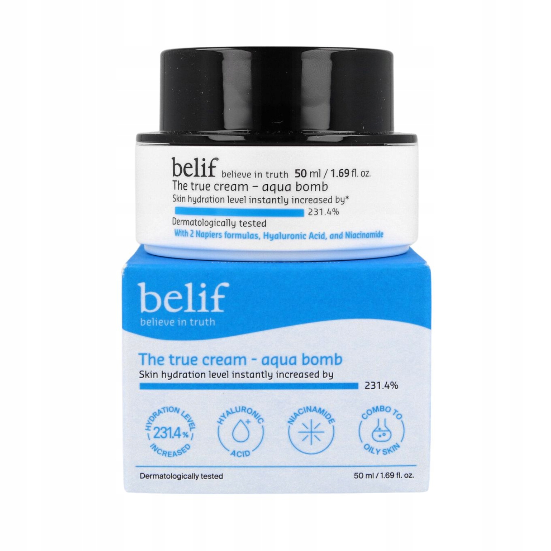Belif The True Cream Aqua Bomb, 50 ml nawilżający krem do twarzy