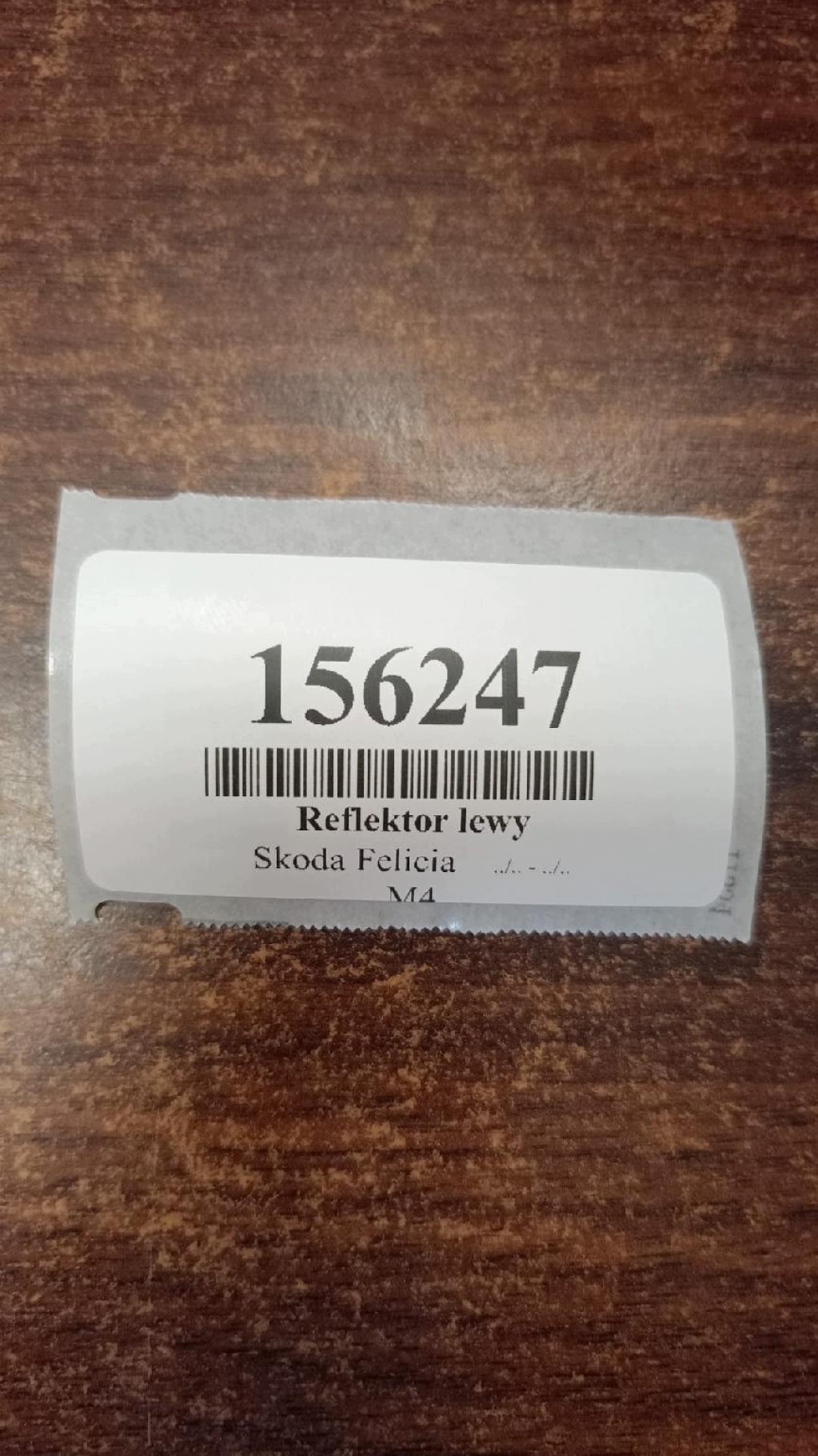 SKODA FELICIA REFLEKTOR light left front 24614900
