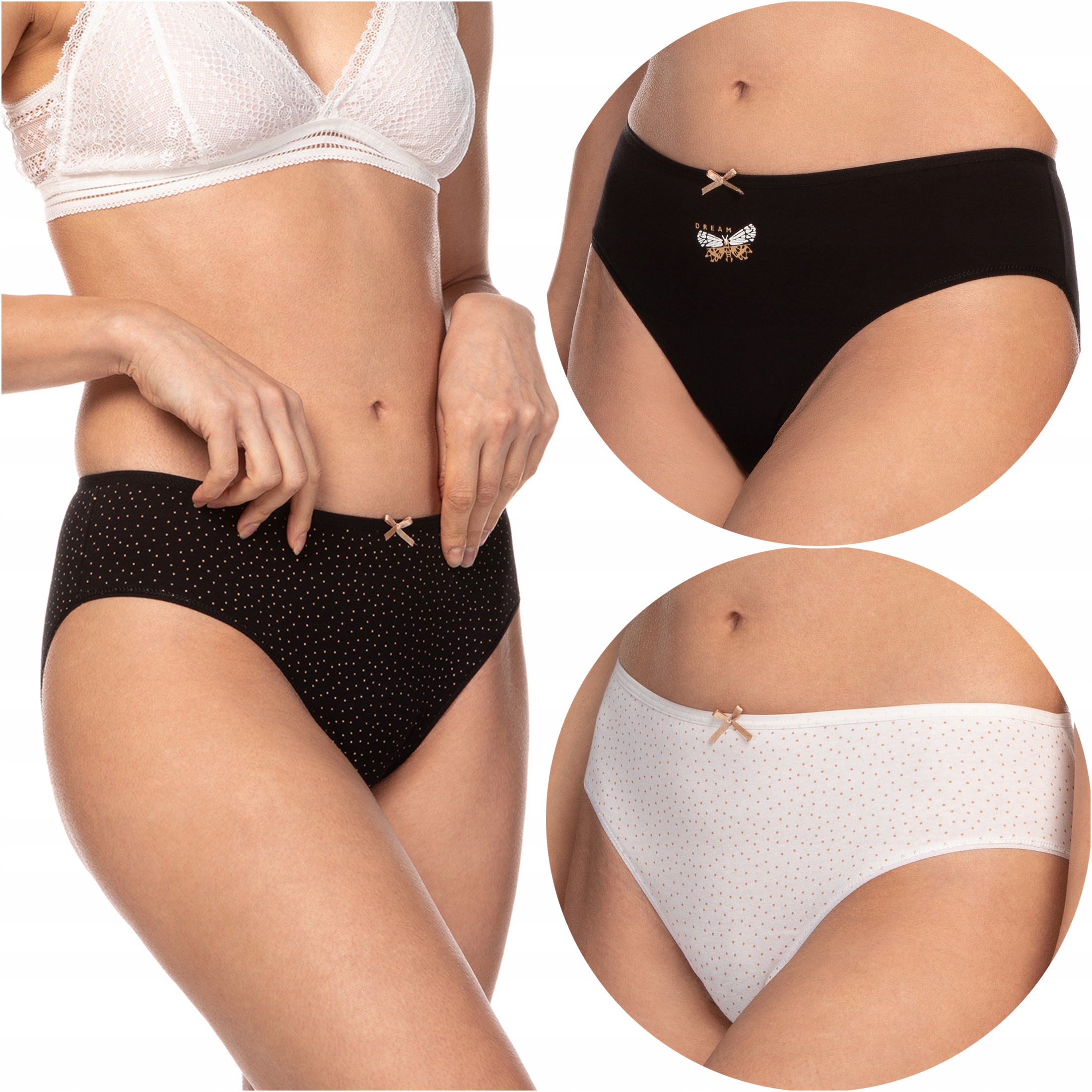 

Majtki damskie Figi bikini 3-PAK Lama 122BI-42 M