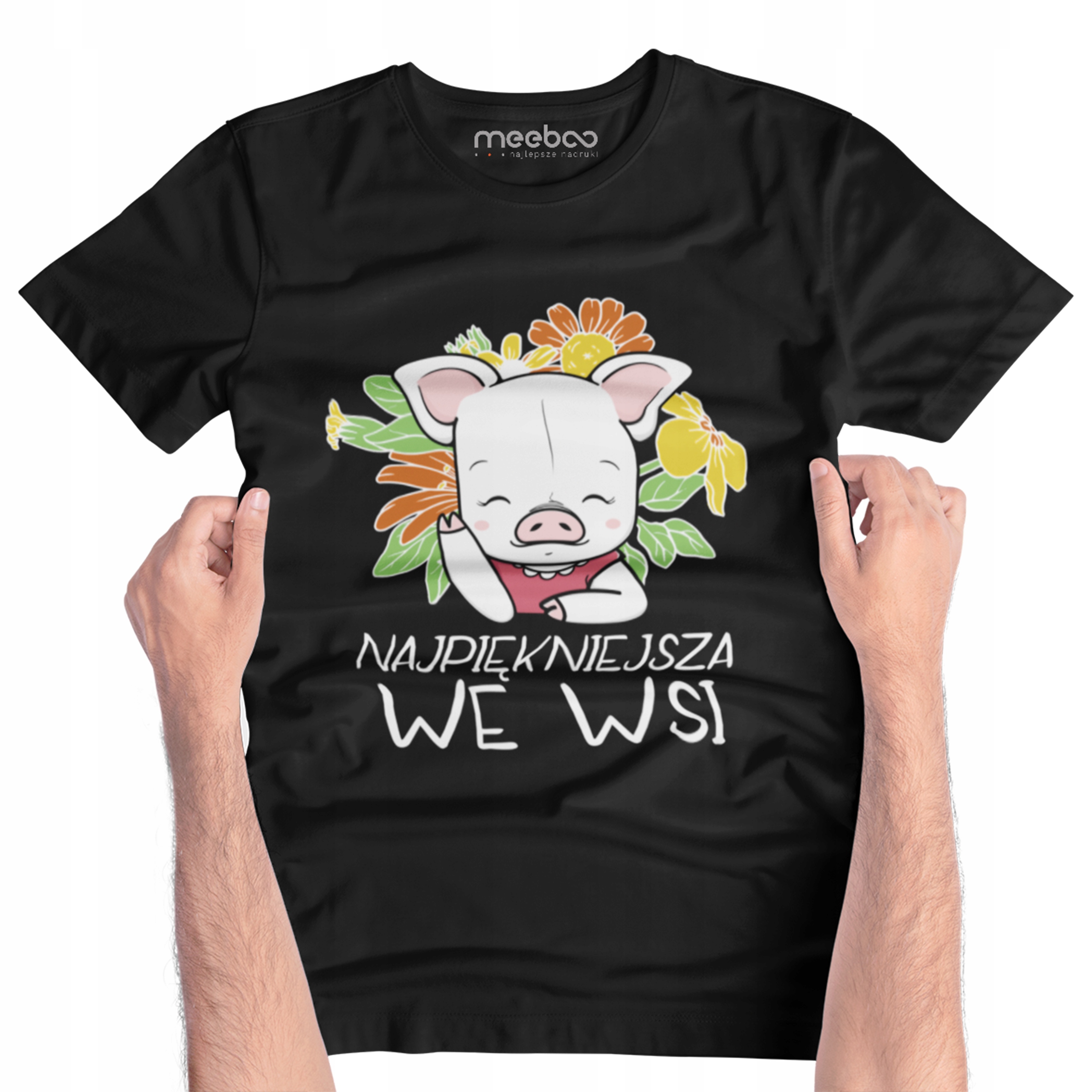 KOSZULKA TSHIRT NAJPIĘKNIEJSZA ŚWINKA WE WSI Rozmiar XS