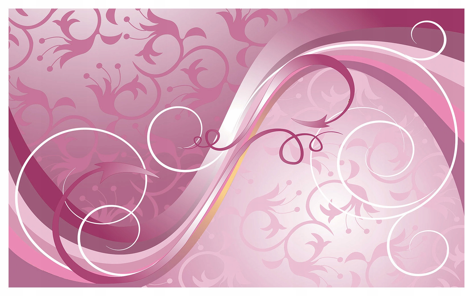 Fototapeta Růžové květy Linie Vlny Gradient Harmonie 208x146 lepidlo