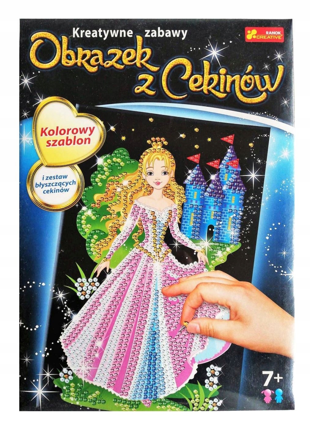 

cekinowy obrazek Księżniczka z cekinów 2126