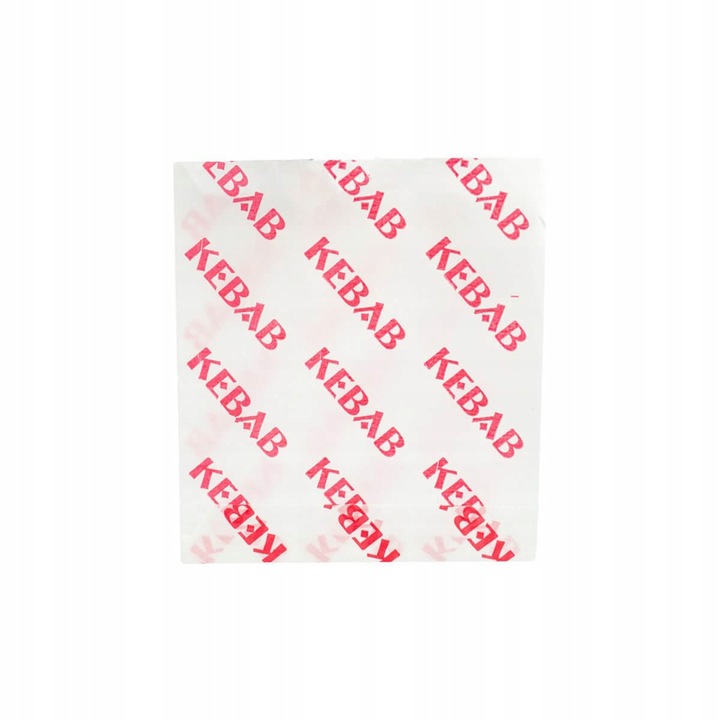 OPAKOWANIE NA KEBAB ROŻKI KOPERTY torebki papierowe 17x15 cm 200 sztuk