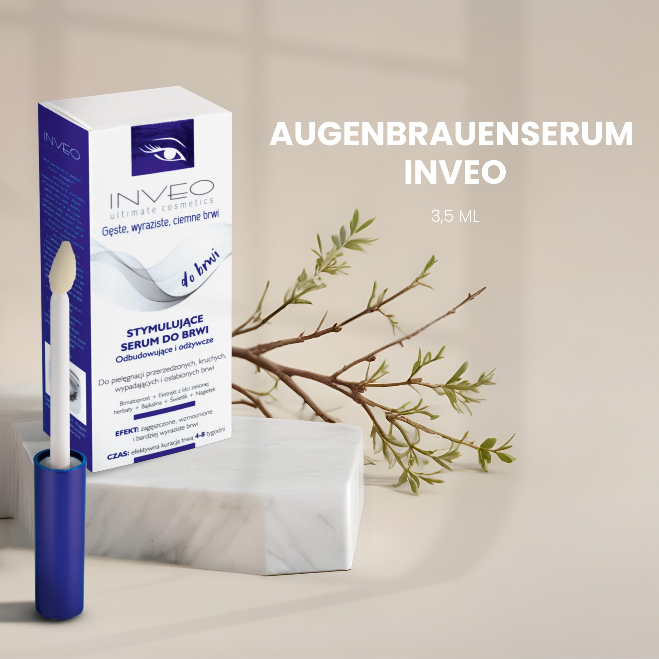Inveo Ultimate Cosmetics Serum Do Brwi Wzrost Odżywcze Nawilżające Booster — miniatura 5