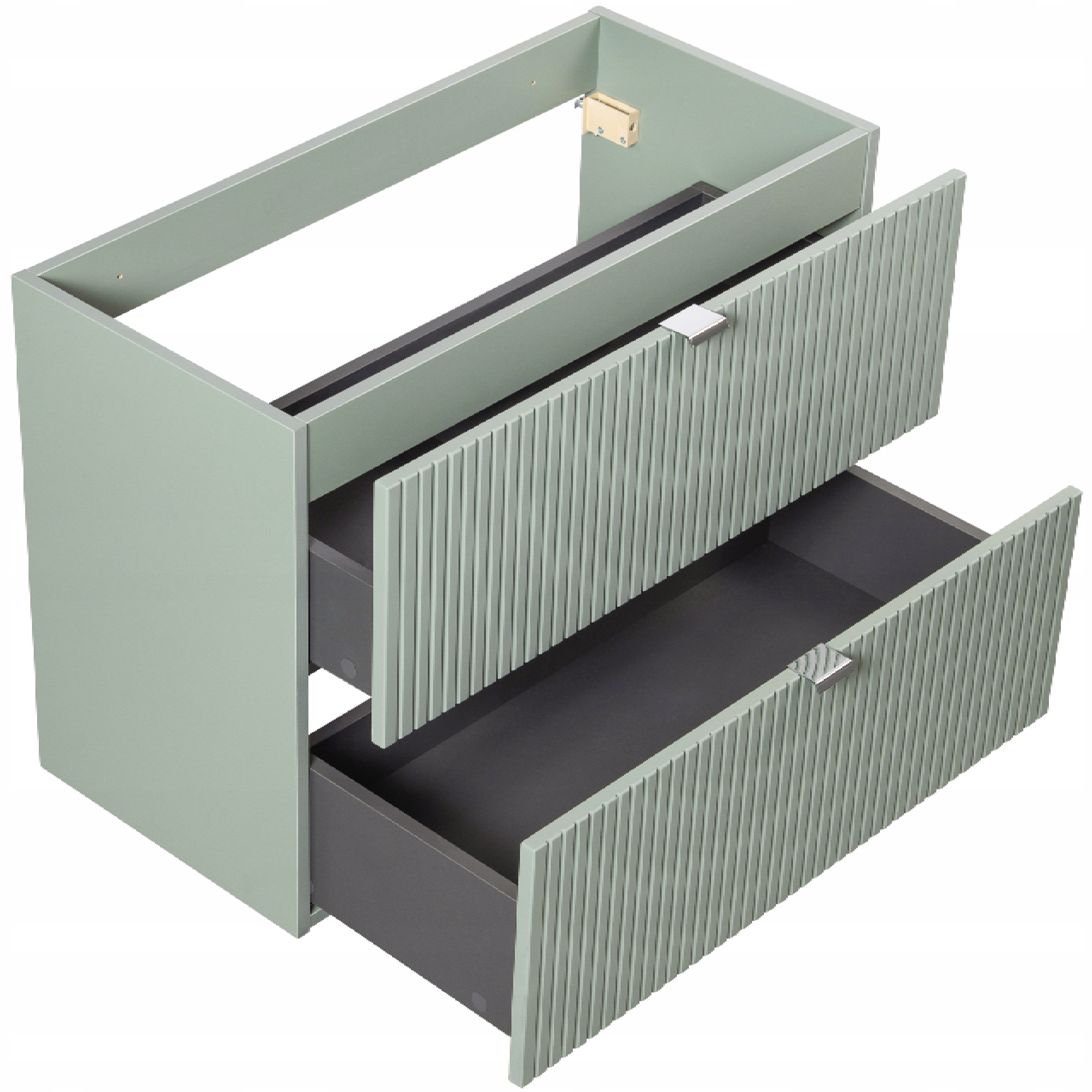 SZAŁWIOWA szafka pod umywalkę 80 cm LINE REED GREEN 82-80-2S z szufladami Marka Comad