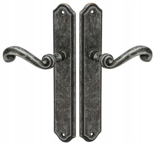 Kľučka na štítku Tupai 704-47 bez otvoru, starožitné striebro