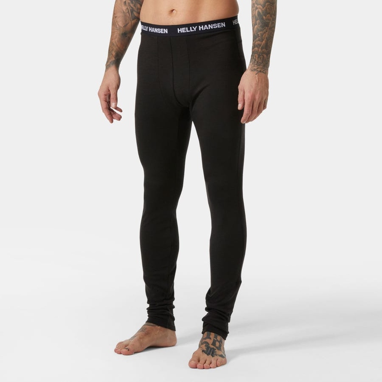 Spodnie Termoaktywne M Helly Hansen Lifa Merino Mid Base Layer Black M