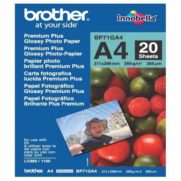 

Papier foto Brother A4 260g 10szt BP71GA4
