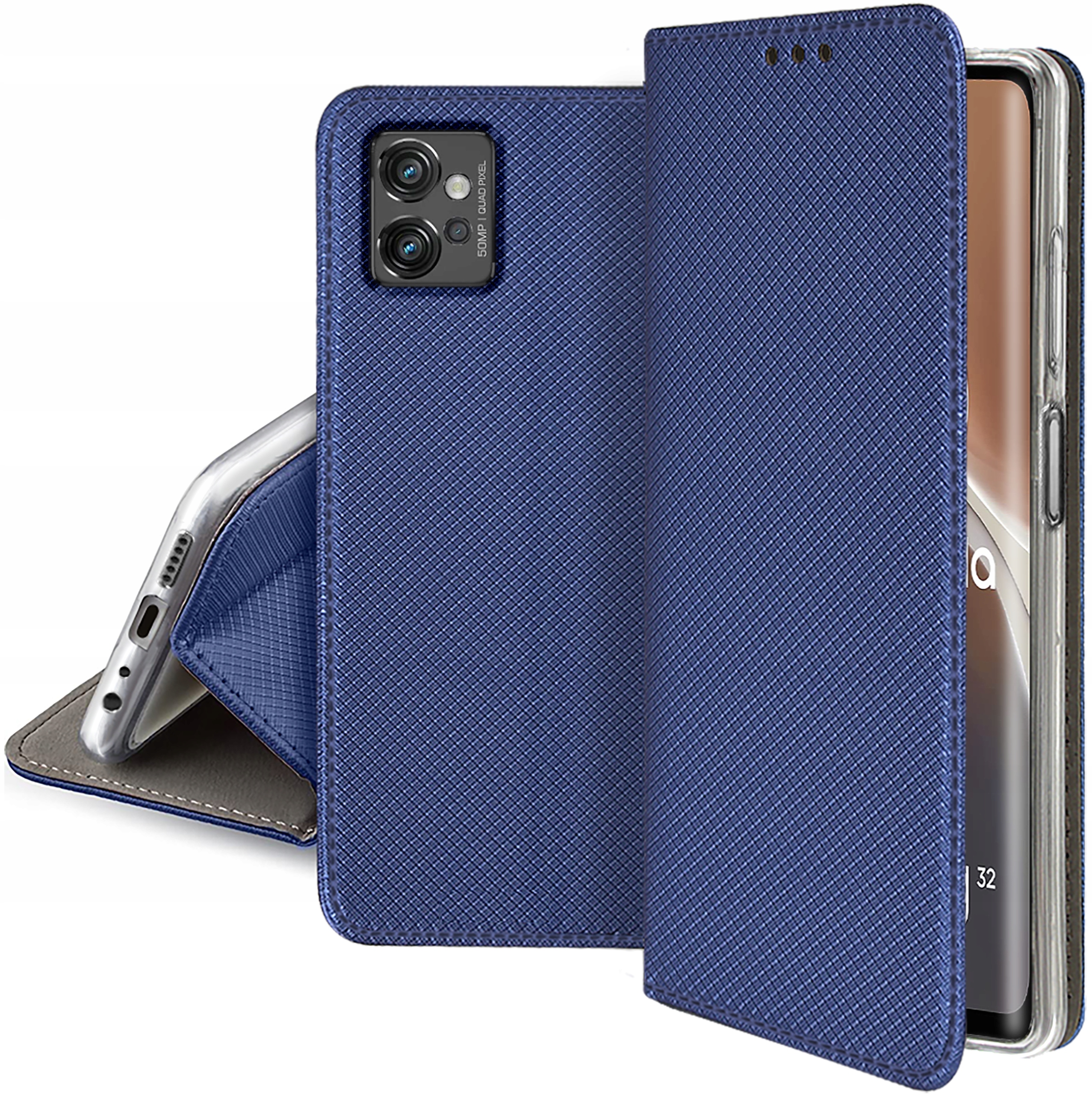 

Etui do Motorola Moto G32 Smart Magnet Szkło 9H