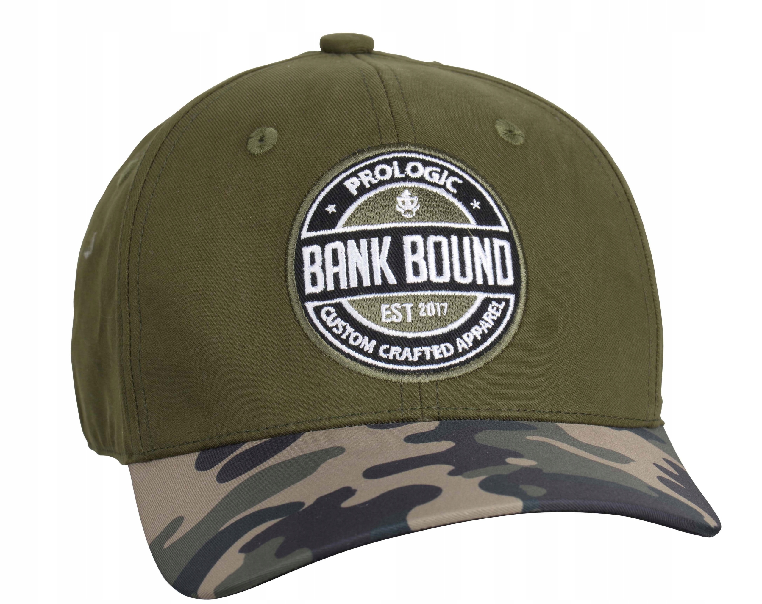 Czapka wędkarska z daszkiem Prologic Bank Bound Camo zielona r. uniwersalny