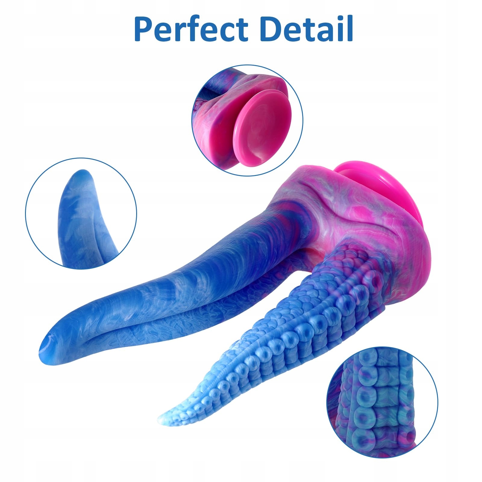 SHKANLA Silikonowy Podwójny Dildo 27cm Realistyczny z Przyssawką — miniatura 4