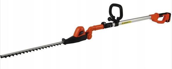 Nożyce do żywopłotu teleskopowe regulowane akumulatorowe Yard force 41 cm