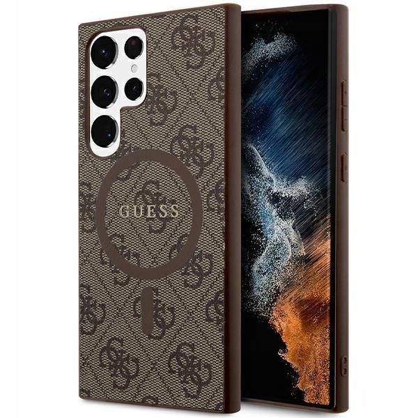 Guess GUHMS24LG4GFRW S24 Ultra S928 hnědá/brown hardcase 4G Collection Le