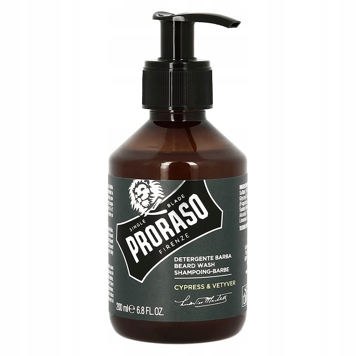 Mycí Přípravek Na Vousy Cypress+vetyver Transparentní 200 ML