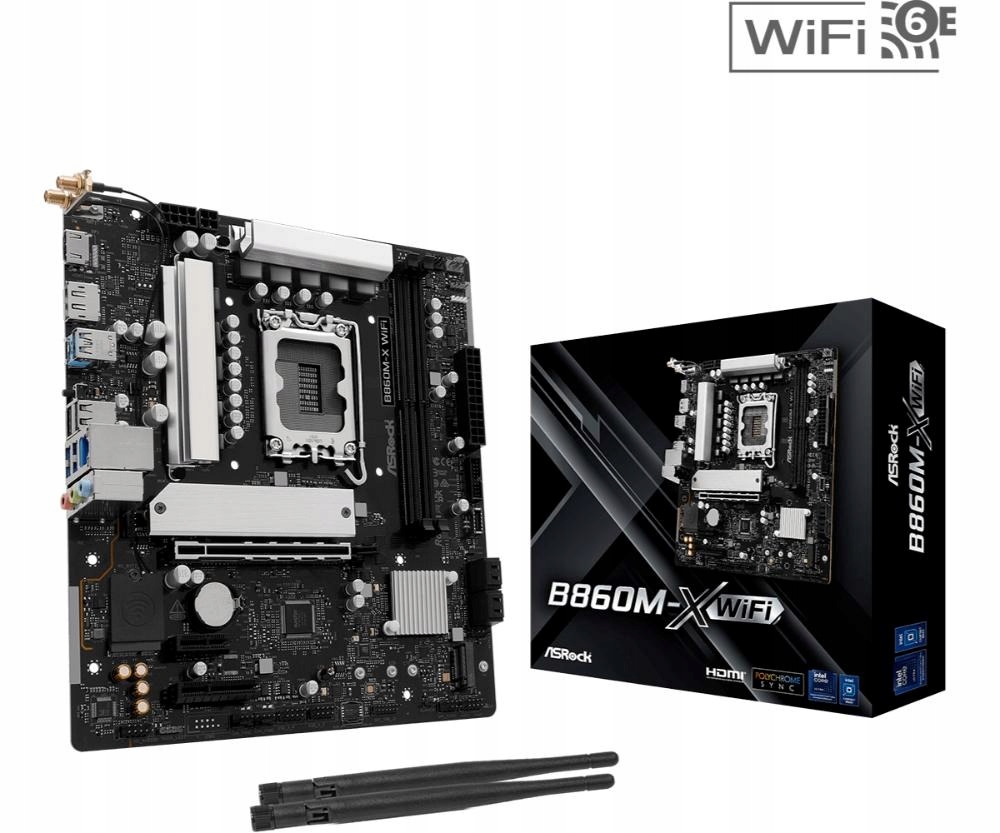 ASRock Mb Sc LGA1851 B860M-X Wifi, Intel B860, 2xDDR5, 1xDP, 1xHDMI, …