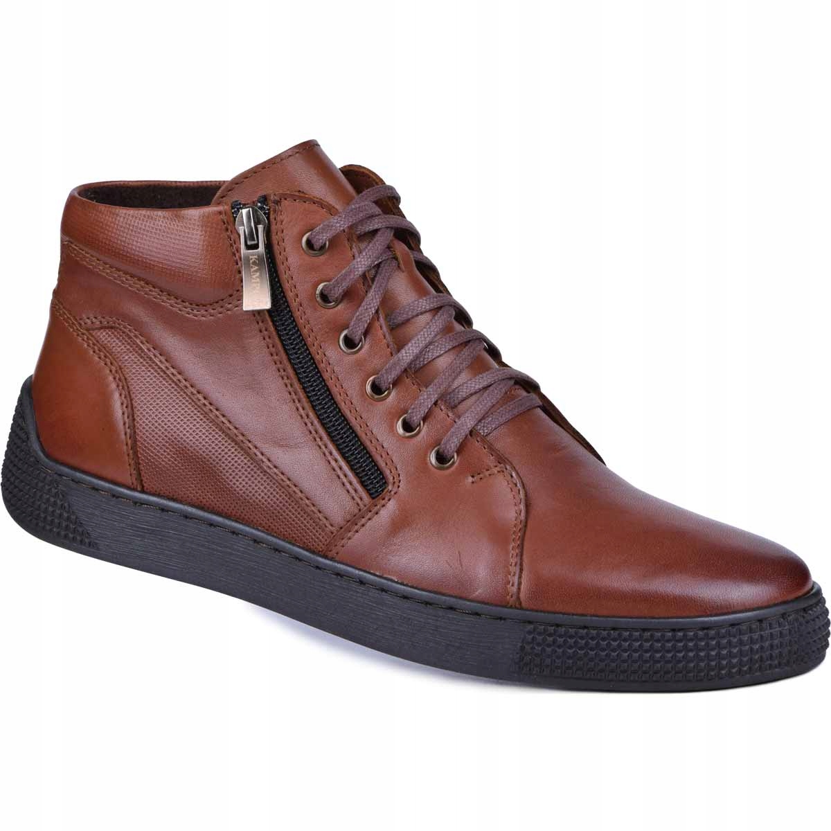 

Sztyblety męskie skórzane zimowe polskie brąz 40