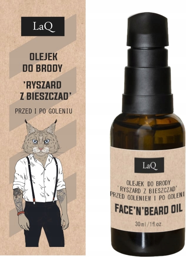 

LaQ zmiękczający olejek do twarzy i brody Ryś 30ml