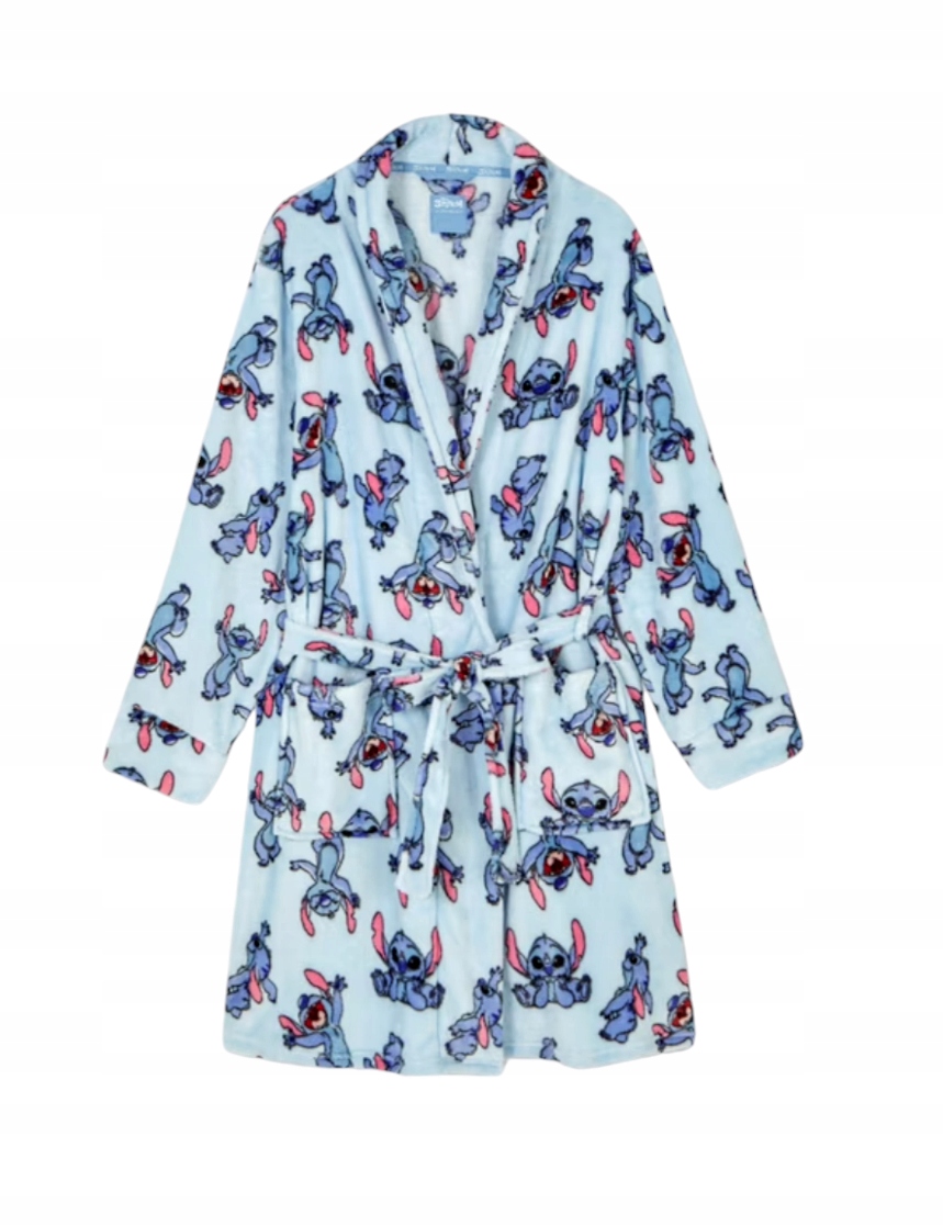 Disney měkký dámský župan s kapsami Stitch M 40 42