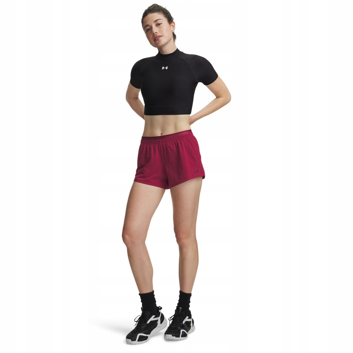 Damskie spodenki treningowe Under Armour Vanish Woven 3in Shorts M
